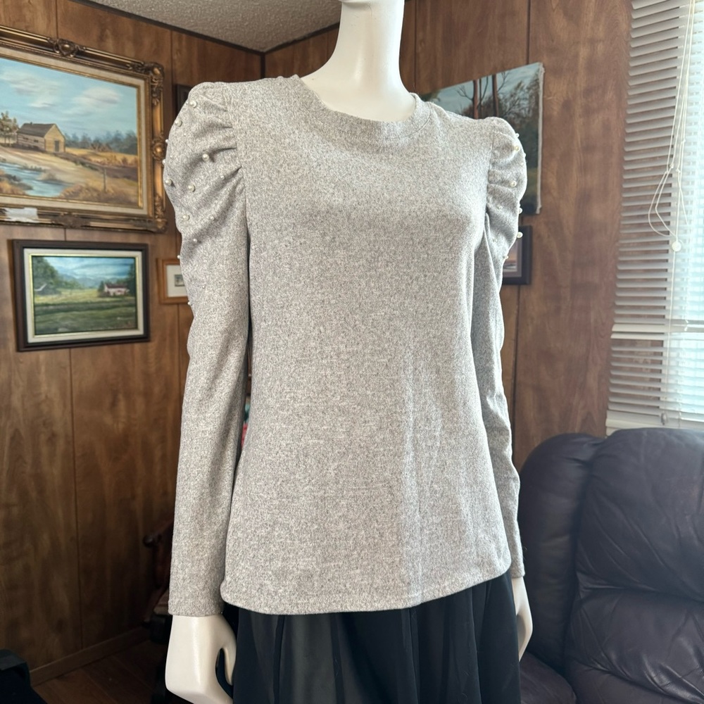 Rock and Shine Sweater with Pearl Details